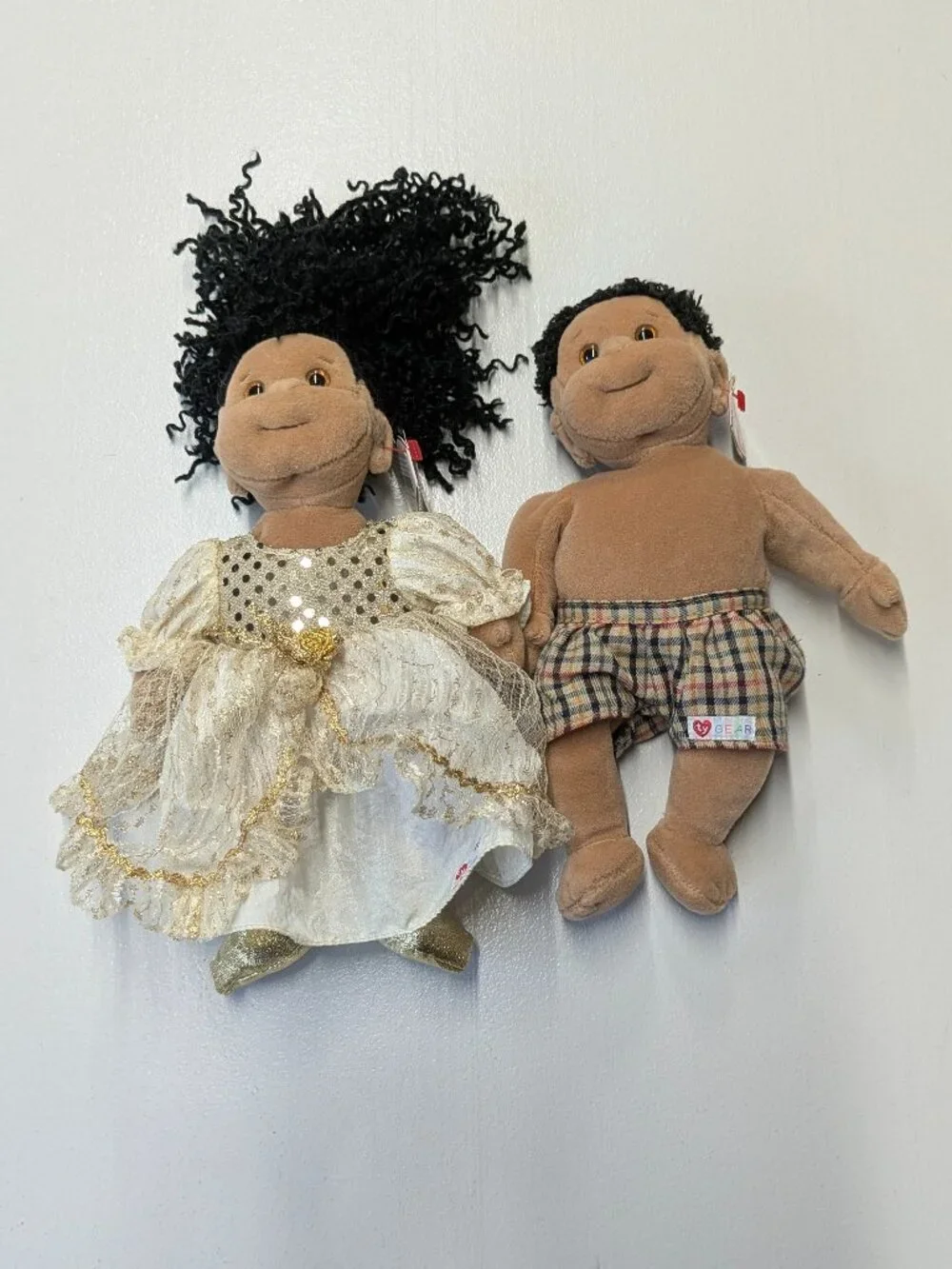 Two Vintage Ty Beanie Kids Calypso (1997) and Rascal (1995)